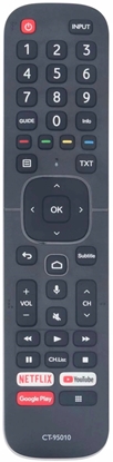 Attēls no Lamex LXP95010 TV remote control TV LCD TOSHIBA CT-95010 NETFLIX / YOUTUBE / GOOGLE PLAY