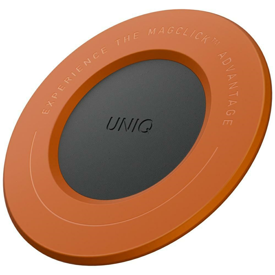Picture of Magnetic holder UNIQ SnapMount self-adhesive orange/charcoal