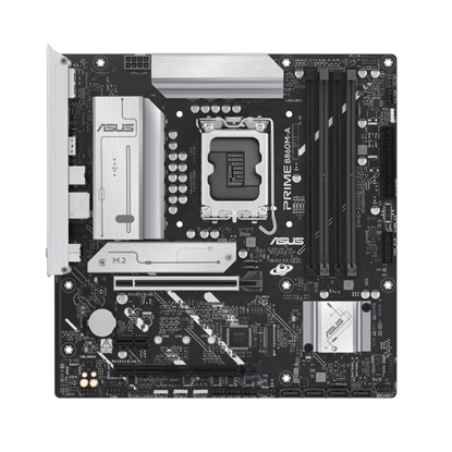 Attēls no Mainboard|ASUS|Intel B860 Express|LGA1851|Micro-ATX|Memory DDR5|Memory slots 4|PRIMEB860M-A-CSM