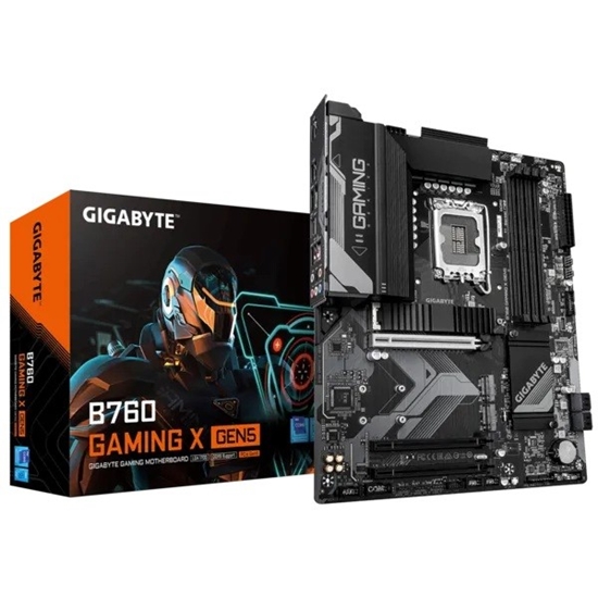 Picture of Mainboard|GIGABYTE|Intel B760 Express|LGA1700|ATX|Memory DDR5|Memory slots 4|B760GAMINGXGEN5