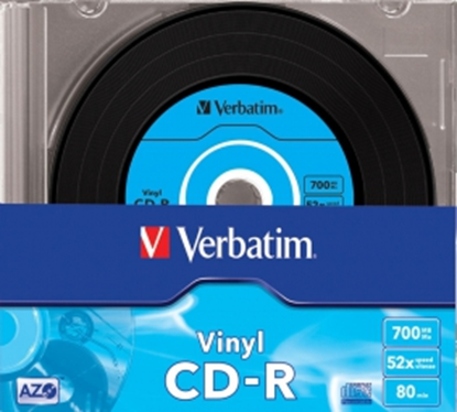 Изображение Matricas CD-R AZO Verbatim 700MB Vinyl 1x-52x, 10 Pack Slim
