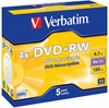 Изображение Matricas DVD+RW SERL Verbatim 4.7GB 4x 5 Pack Jewel