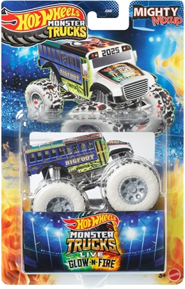 Изображение Mattel Hot Wheels Monster Truck Live Glov & Fire Pojazd Mighty Mixup JCH47