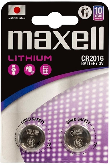 Picture of Maxell 12239100 bateria do uytku domowego Jednorazowa bateria CR2016 Lithium-Manganese Dioxide (LiMnO2)