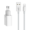 Picture of Mcdodo Dual USB charger Mcdodo CH-6720 (EU) Lightning 1m Travel set (white)