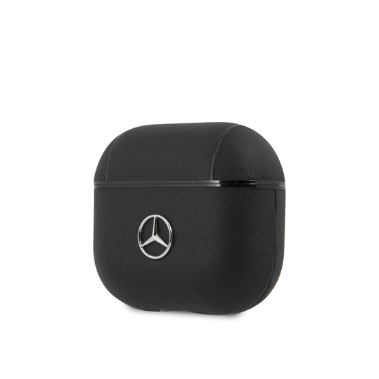 Picture of MEA3CSLBK Mercedes Leather Case for AirPods 3 Blac