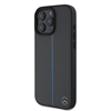 Picture of Mercedes Leather Blue Stripe MagSafe Case for Apple iPhone 16 Pro