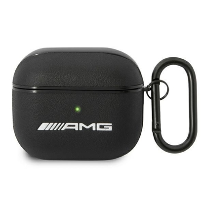 Picture of Mercedes-Benz AMG Leather Big Logo case for AirPods 3 - black