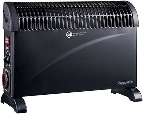 Изображение Mesko Convector Heater with Timer and Turbo Fan MS 7741b Convection Heater, 2000 W, Number of power levels 3, Black