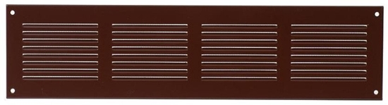 Picture of Metal ventilation grille MR4010B, 400 x 100 mm, brown.