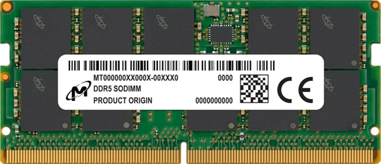 Picture of Micron - DDR5 - Modul - 16 GB - SO DIMM 262-PIN - 5600 MHz / PC5-44800 - CL46 - ECC