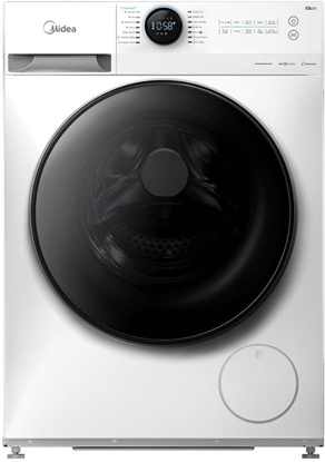 Picture of Midea Washing Machine | MF200W80WB/W-HR | Energy efficiency class A | Front loading | Washing capacity 8 kg | 1400 RPM | Depth 48 cm | Width 60 cm | Display | LCD | Steam function | White