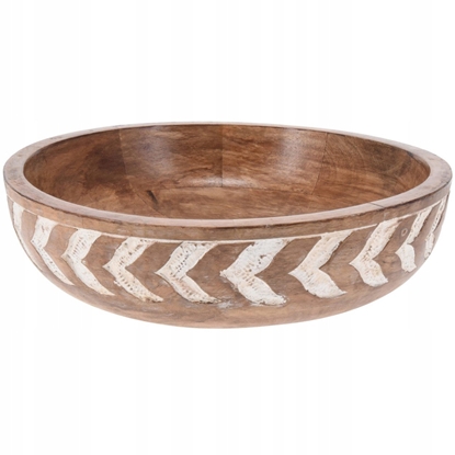 Attēls no MISKA DREWNIANA DO SERWOWANIA PRZEKSEK SAATEK NA OWOCE 24CM 1.3L VILDE 259689