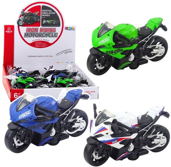 Picture of Motocykl Wycigowy Sportowy Z Napdem wiata Dwiki Mix LEAN Toys