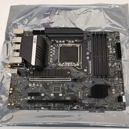 Attēls no MSI SALE OUT. PRO B660M-A WIFI DDR4 PRO B660M-A WIFI DDR4 Processor family Intel, Processor socket LGA1700, DDR4 DIMM, Memory slots 4, Supported hard disk drive interfaces SATA, M.2, Number of SATA connectors 4, Chipset Intel B660, MATX, REFURBISHE
