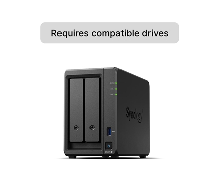 Attēls no NAS STORAGE TOWER 2BAY/NO HDD DS725+ SYNOLOGY