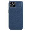 Picture of Nillkin - Nillkin Qin Cloth Pro Case Case for iPhone 14 Pro Max Camera Cover Holster Cover Flip Case Blue