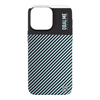 Изображение OBAL:ME Flossy Stripes Cover for Apple iPhone 15 Pro Max / black/sky blue