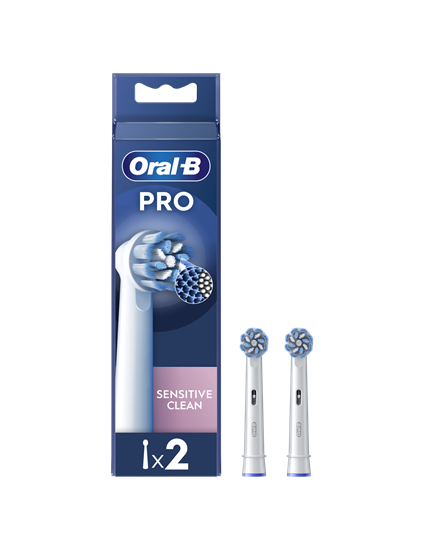 Изображение Oral-B | Replaceable toothbrush heads | EB60X-2 Sensitive Clean Pro | Heads | For adults | Number of brush heads included 2 | White