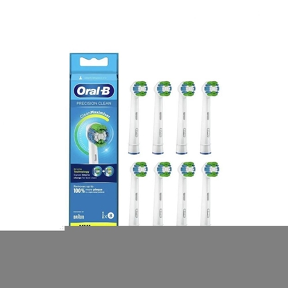 Attēls no Oral-B Replaceable toothbrush heads | Refill CleanMaximiser Precision Clean | Heads | For adults | Number of brush heads included 8 | White
