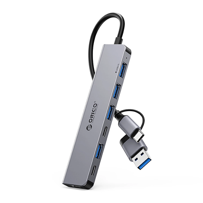 Attēls no Orico YSA7-U3 USB-A|USB-C Hub Docking Station 4x U