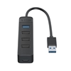 Picture of Orico Orico TWU32-4A USB-A 3.1 hub / 1x USB-A 3.1 + 3x USB-A 2.0 + USB-C 5V/3A - black