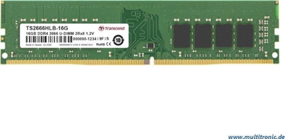 Изображение Pami Transcend DDR4, 16 GB, 2666MHz, CL19 (TS2666HLB-16G)