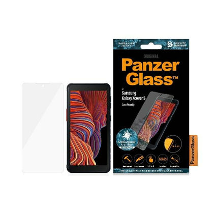 Picture of PanzerGlass | Samsung | Galaxy Xcover 5 | Hardened glass | Black | Antifingerprint screen protector