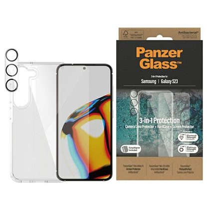 Attēls no PanzerGlass Bundle 3in1 Sam S23 S911 Hardcase + Sc
