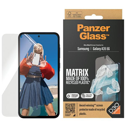 Изображение PanzerGlass PanzerGlass Matrix Ultra-Wide Fit Sam A35 5G A356 Screen Protection 7361 with Easy Aligner