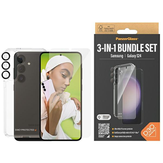 Изображение PanzerGlass Bundle Galaxy S24 (Case+Glas+Lens)