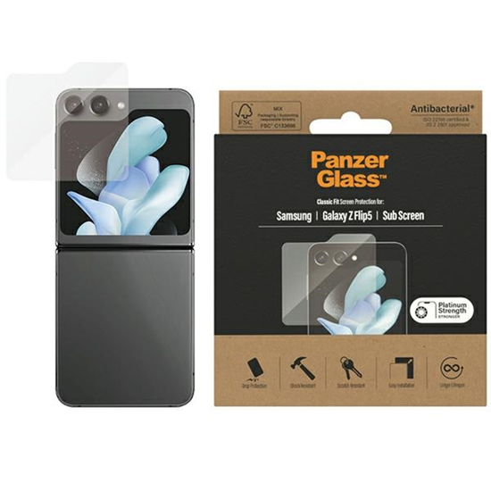 Изображение PanzerGlass Panzerglass Classic Fit Sam Z Fold5 F946 / Fold4 F936 Screen Protection Antibacterial 7314