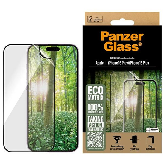 Picture of PanzerGlass MATRIX Screen Protector iPhone 16 Plus 6.7" Ultra-Wide Fit 2871