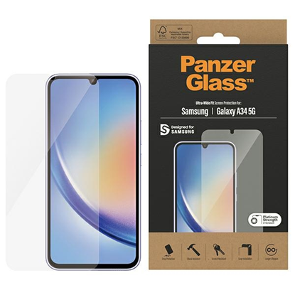 Picture of PanzerGlass Ultra-Wide Fit rūdīts stikls priekš Sa