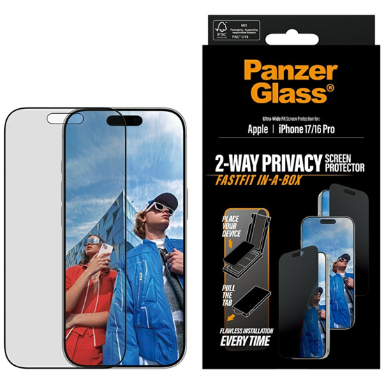 Picture of PanzerGlass Privacy BK Rahmen iP 17 UWF Fastfit