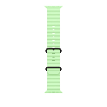 Изображение Pasek Ocean w kolorze neonowej zieleni do koperty 49 mm - elementy z tytanu w kolorze czarnym