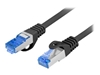Изображение Patchcord kat.6a S/FTP CCA 1.0m Czarny 