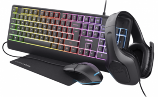 Picture of Perifērijas komplekts Trust GXT 792 QUADROX Black