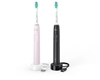 Picture of Philips 3100 series HX3675/15 2-pack sonic electric toothbrushes - black & pink