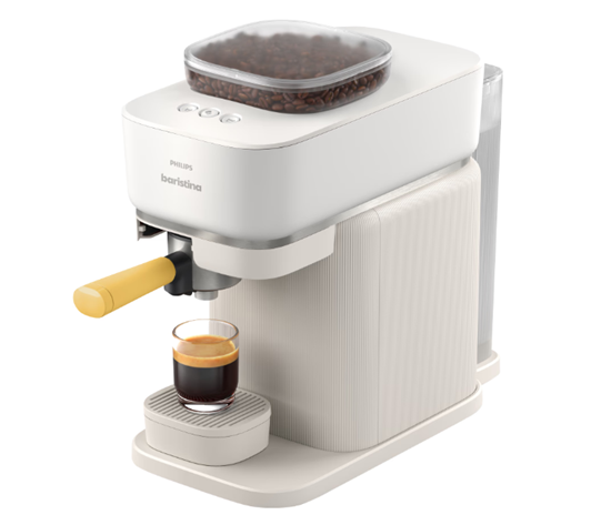 Изображение Philips Coffee maker | BAR300/03 Baristina | Pump pressure 16 bar | Semi-automatic | 122.8 W | White