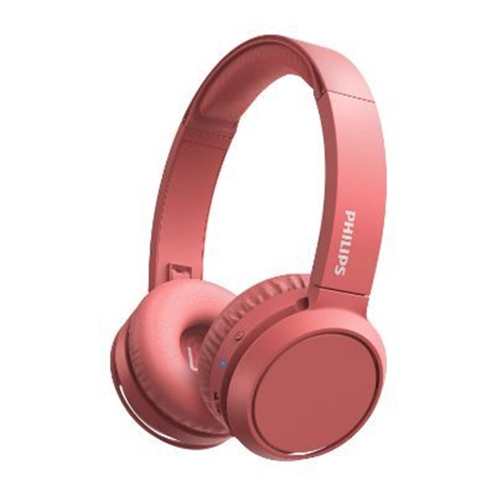 Picture of Philips PHILIPS Wireless On-Ear Headphones TAH4205RD/00 Bluetooth®, Built-in microphone, 32mm drivers/closed-back, Red