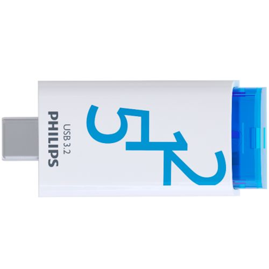 Изображение Philips USB 3.2            512GB Click Series Gen 1 USB-C