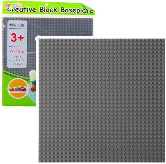 Picture of Pyta Plansza Konstrukcyjna Do Klocków Budowania Szara 25,5x25,5 cm