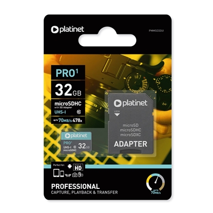 Attēls no Platinet PRO1 32GB Micro SDHX Class 10 Atmiņas Kar