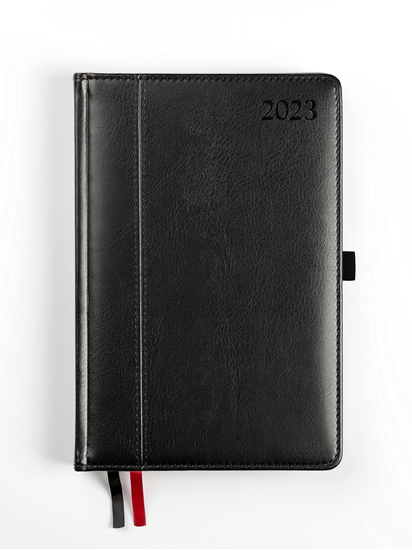 Picture of Plānotājs AMBASSADOR BLACK EDITION 2026, PU, A5, diena, melna krāsa (Latviešu valodā)
