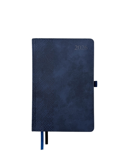 Изображение Plānotājs TRADITIONAL 2026, PU, A5, diena, tumši zilā krāsa(Latviešu valodā)