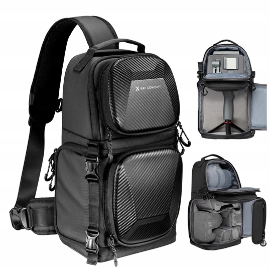 Picture of Plecak Fotograficzny Foto 10L Sling Crossbody K&F na Aparat DSLR Kamer / KF13.176 / Czarny