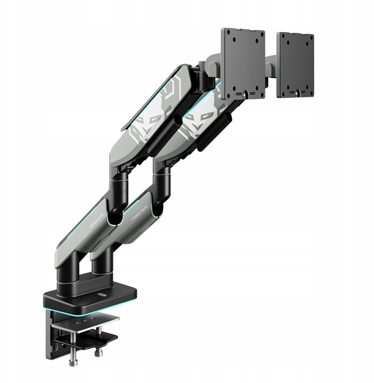 Picture of Podwójny uchwyt na monitory 49 cali, szaro-czarny RGB X-Arm Dual