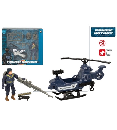 Picture of Policijas komplekts ar helikopteru vai motociklu CB49728