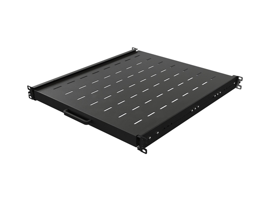 Picture of Półka wysuwana do szaf rack 19 cali 500mm czarna 